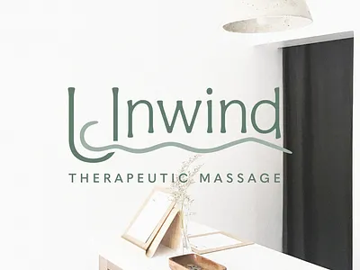 Unwind Therapeutic Massage Logo - Albany, NY adobe illustrator branding design icon illustration logo type typography vector