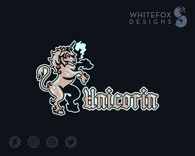 Unicorin branding cute design fantasy graphic design identity design logo unicorn vector