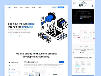 INK Software Solutions Landing Page design illustration landing landing page design minimal product product design software ui uiux ux webpage website