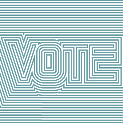 Vote Day 9 illustration lettering vote