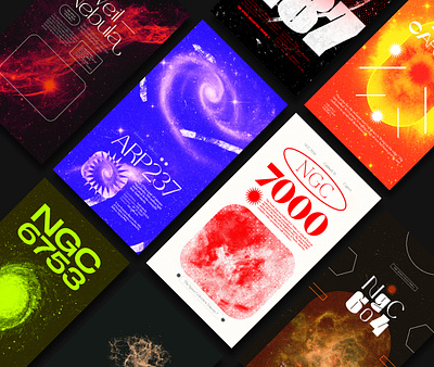 Astronomy Posters | The Space Collection Vol. 2 astronomy colorful design graphic design outer space poster typographic