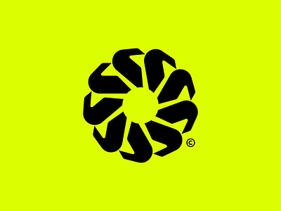 Spin abstract brand branding design geometric icon logo logo design logo designer logomark mark minimal spin