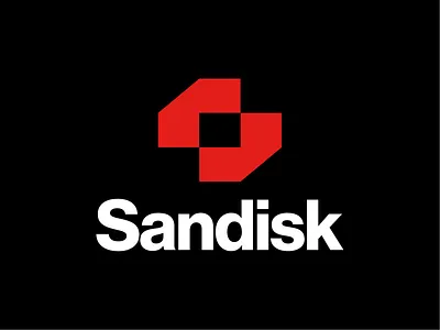 💾 Sandisk brand brand identity brand identity design branding design flash memory icon logo logo design logo exploration monogram sandisk save storage storage media