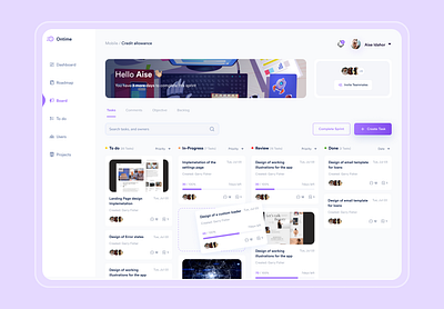 Ontime dashboard product magement project management users webapp
