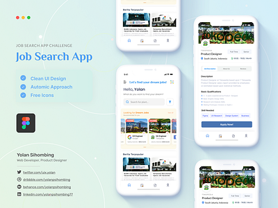 Jobs Search App: Redesign Challenge app design guidelines design system figma job app job search app mobile app redesign sketch ui design ui kit work app
