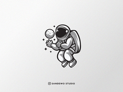 Cute Astronaut Illustration Design adobe adobe illustrator astronaut astronaut illustration astronaut logo awesome awesome creative logos branding cute astronaut cute character cute illustration design illustration logo logodesign logotype photoshop print design t shirt design vector