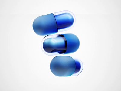 Pill Pull 3d 3d animation animated animation blender blender3d glass illustration infinite isometric loop looping minimal minimalistic pill