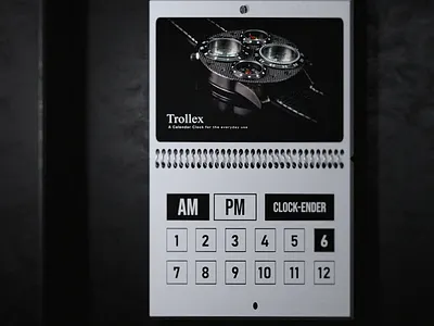 Clock-ender 3d 3d design 3d illustration 3d render b3d blender blender 3d calendar cursed design funny design graphic design product product design wrist watch