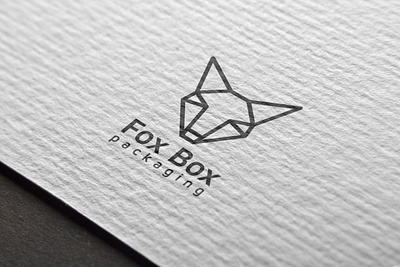 Fox Box Packaging logo branding design illustration logo logo design