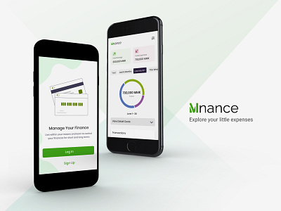 Mnance App app branding design logo typography ui ui design ux