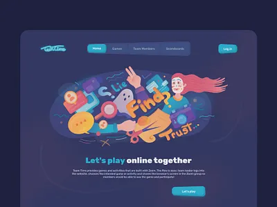 Online Game design game illustration online play ui web