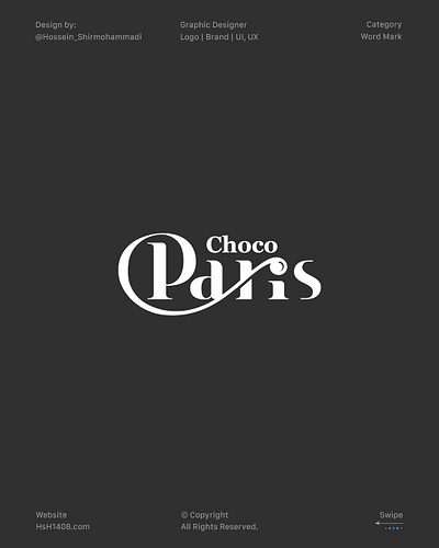 Choco Paris Word-Mark logoconcepts