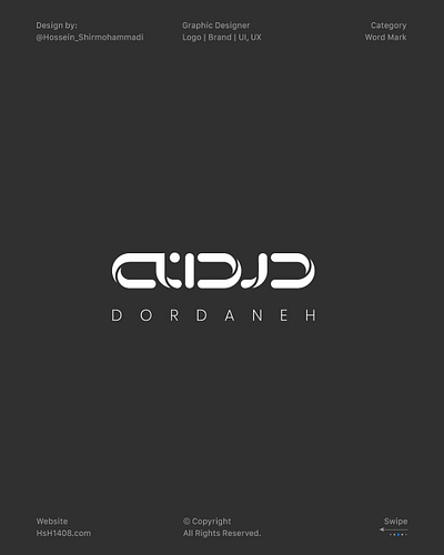 Persian Word-Mark Dordaneh logoconcepts