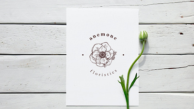 Logo for Anemone Floristics brand identity branding custom logo design floral logo flower logo flower shop logo design graphic design graphicdesigner illustration illustrative logo line art logo logo logo creation logo design logo for flowershop logodesigner logotype organic logo vintage logo