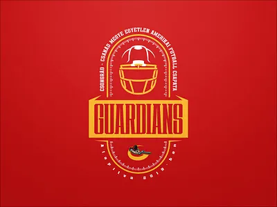 Guardians merch 2021 2021 branding crest design custom typography design football design graphic design guardians guardiansfootball hungary merch merchandise merchdesign sports design szeged t shirt design vector