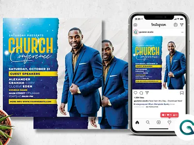 Church Conference Flyer Template church conference faith flyer worship
