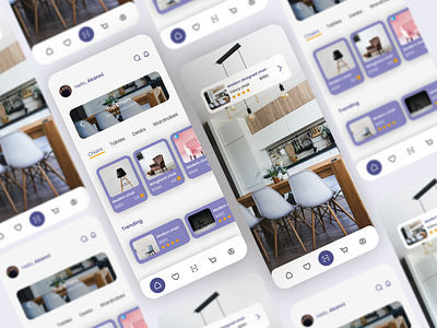 Furniture store mobile app bedroom