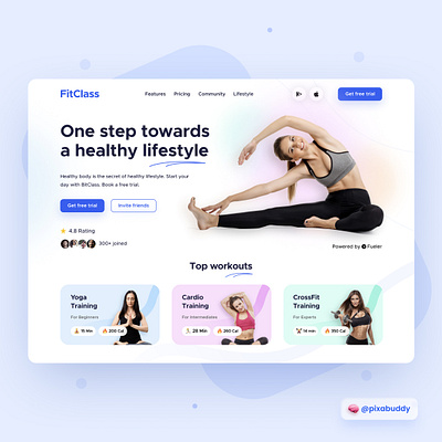 FitClass UI Design app design app ui behance clean ui design fitness app fitness class gym app illustration minimalism online ui ui design uiux ux ux design uxui web app web design website design