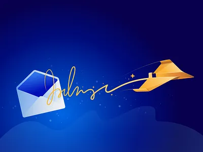 Private Email Blog 02 adobe illustrator color design email flat illustration mail mailbox message paper plane signature space vector