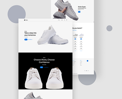 Apple Wears Landing Page apple design inspiration landing page one page one pager redesign shoes single page ui ux website