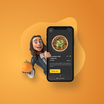 Mobile application 3d branding dark mode graphic design illustration ui ux