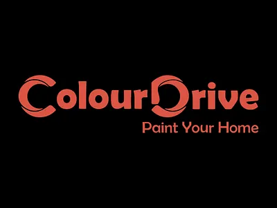 ColourDrive - Paint your home branding flat color graphic design logo