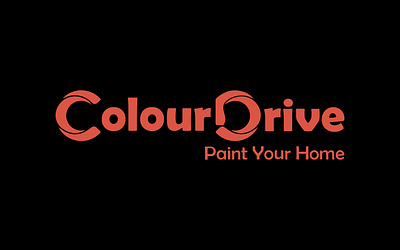 ColourDrive - Paint your home branding flat color graphic design logo