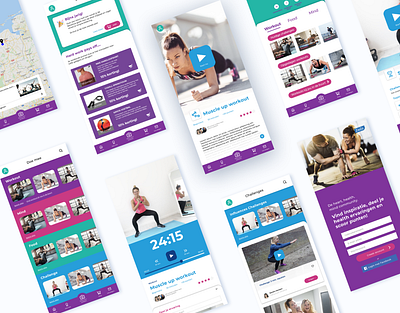 Fitness app app branding product des product design ui ux