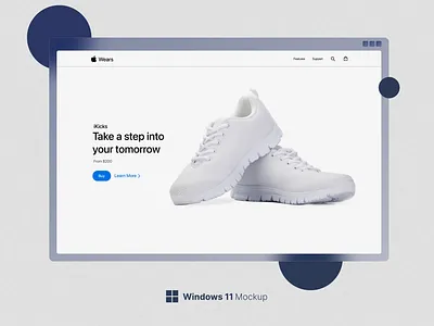 Apple Wear Website Design apple design hero section landing page redesign shoes single page typography ui ux wears web website