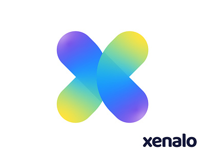 Xenalo - Logo Design abstract logo app logo branding colorful logo creative modern logo fintech gradient logo illustration letter mark letter x logo logo designer logotype symbol unused logo vector logo
