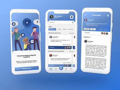 UX Case Study : Q&A Platform About Covid-19 Topic app covidapp design explorations home ui illustration indonesia mobileapp qa app qaplatform studycase ui uiuxdesign ux uxdesign uxindonesia uxresearch uxsingapore uxstudycase