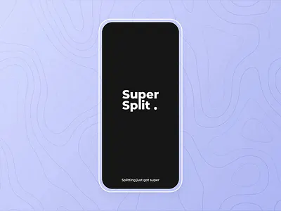 SuperSplit - Splash screen exploration animation branding delight design logo lottie motion design motion graphics splash screen ui