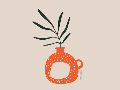 Abstract Vase Illustration cute design illustration illustrator minimal modern pattern vase vector