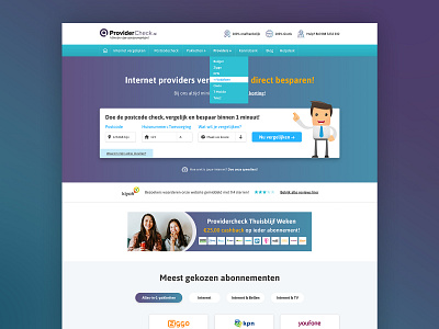 Comparing internet providers branding clean design ui user interface web webdesign