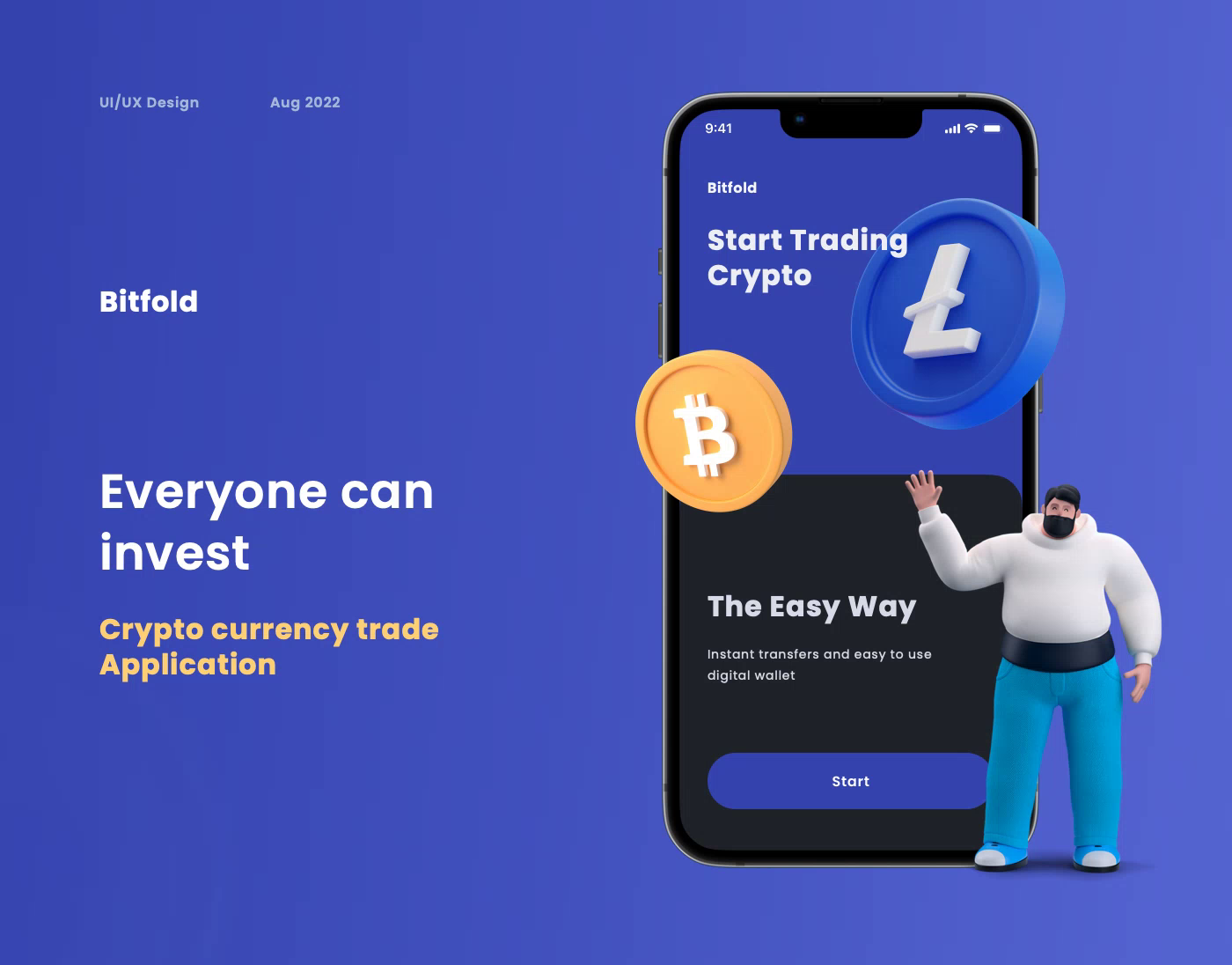 Crypto Invest App design by Taony on Dribbble