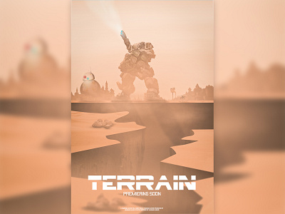 Terrain Movie Poster | Movie Poster Design | 3d animation branding design graphic design illustration logo minimal motion graphics movie poster movie poster design poster design social banner typography ui ux