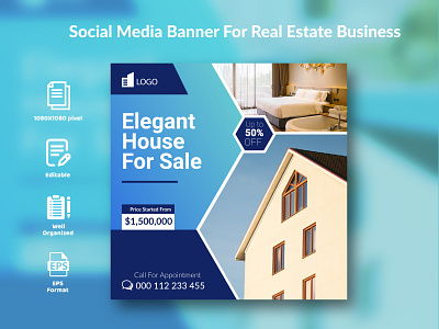 Social Media Banner For Real Estate Business. 2021 ai asdfghjklpoiuy banner banners cover design facebook free graphic design instagram post media modern post psd real estate social template trendy trewqzxcvbnm