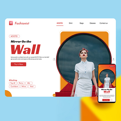 Fashionist : F! branding concept darkmode e commerce fashion graphic design landing landing page light mobileapp page ui uiux ux web website white