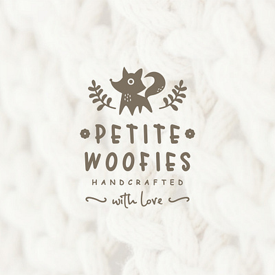 Petite Woofies minimalist and modern logo design branding design graphic design illustration logo vector