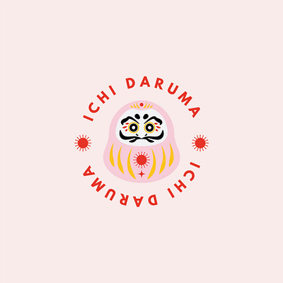 Ichi Daruma, playful and fun branding design branding design graphic design illustration logo vector