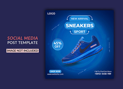 SNEAKERS SPORT SHOE ads design brandi design new post design sneakers shoe social media post unique design