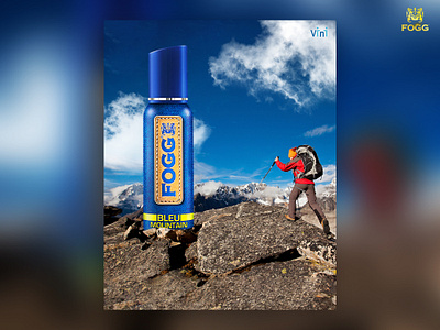Body Spray Advertising Post adobe photoshop advertising banner design body spray branding design fogg graphic design perfume
