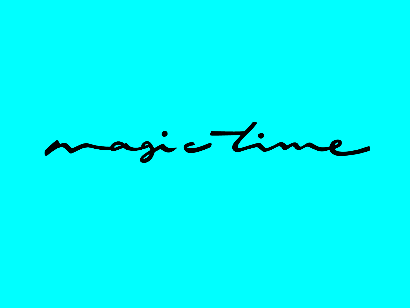 magic time calligraphy colours custom design flashy flow gif highend illustration lettering logo magictime premium script signature type unique ą