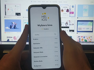 Cinema app interaction. Part 1/2 adobe animation app app design application branding cinema design figma flat graphic design helios interaction kino logo mobile motion graphics protopie ui ux