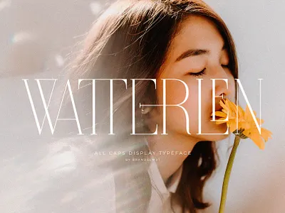 Watterlen - All Caps Ligature Serif fonts invitation layout ligature logo font luxury font modern font sans serif serif serif font social media typeface typography wedding font