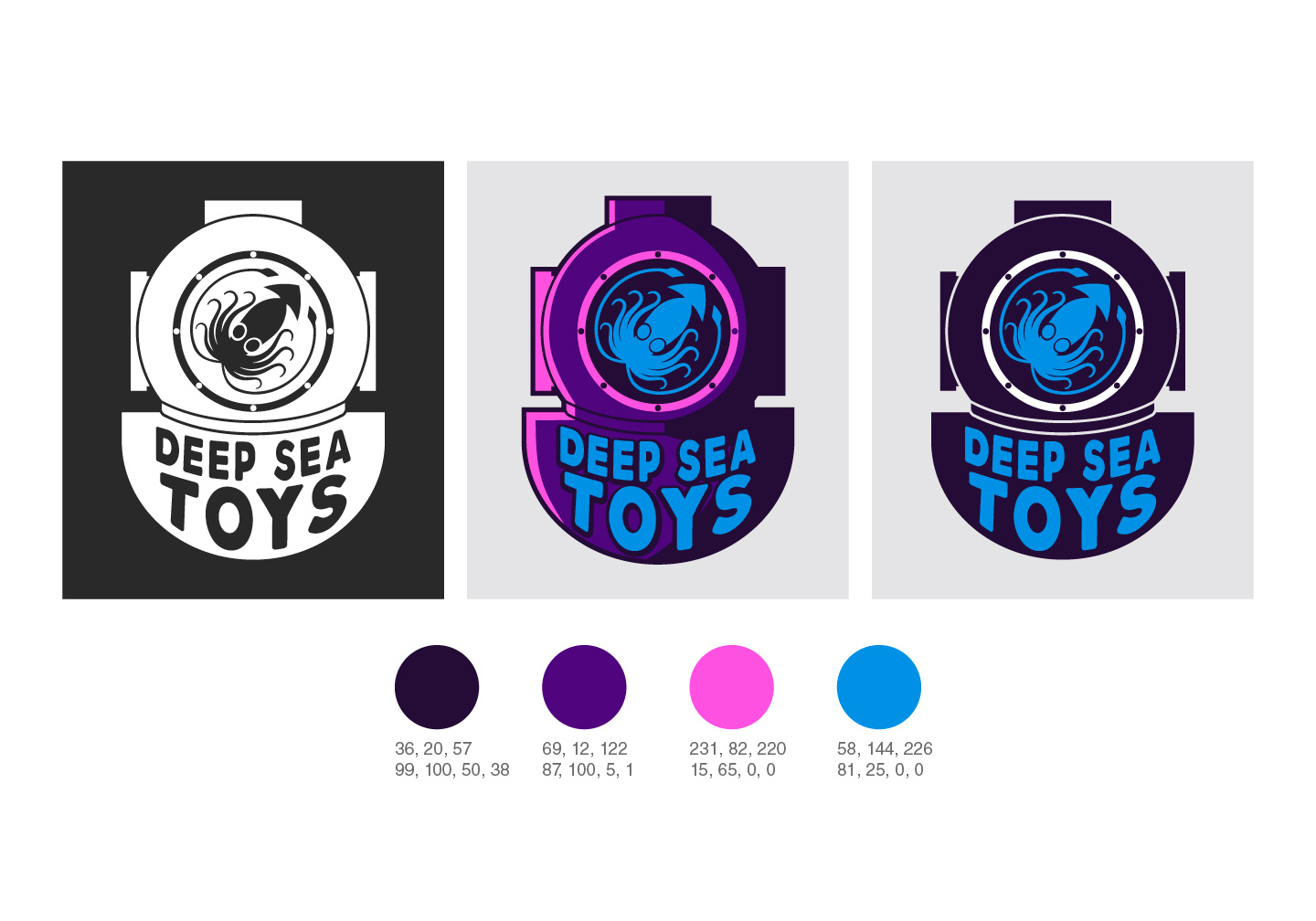 Example of Deep Sea Toys Logo