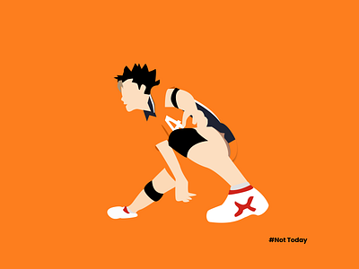 Yu Nishinoya - Haikyuu anime animeart figma flat designs flat illustration flatdesign haikyuu illustration nishinoya nishinoya yu sport volley yu nishinoya