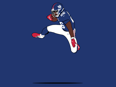 Saquon Barkley - SayQ football football giants giants new york nfl nyg rb runningback saquon barkley sayq sports sports icon sports illustration sports logo