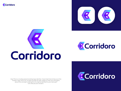 Corridor - Brand identity belconi bitcoin ethereum brand branding corridor crypto blockchain web3 data saas design finance financial fintech icon lettermark monogram logo logo design logotype modern prism pyramid triangle software symbol tech technology