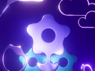 Iridescent floral scapes 3d 3danimation 3dart adobedimension animation blender botanical cin communication design digital art floral graphic design illlustrations motion graphics product design ui ux